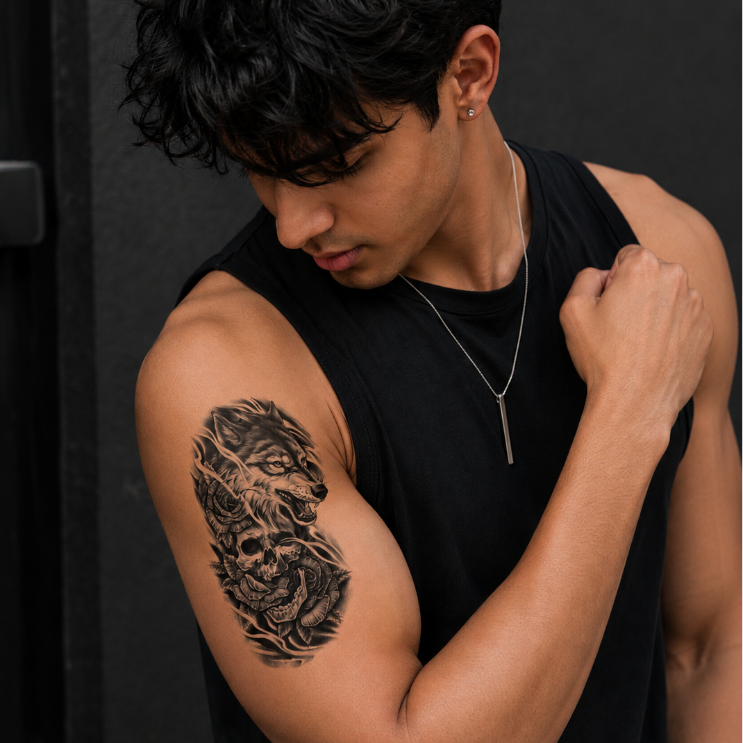 Dark Wolf Tattoo