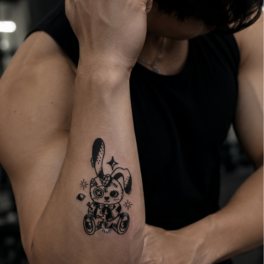 Dark Bunny Tattoo