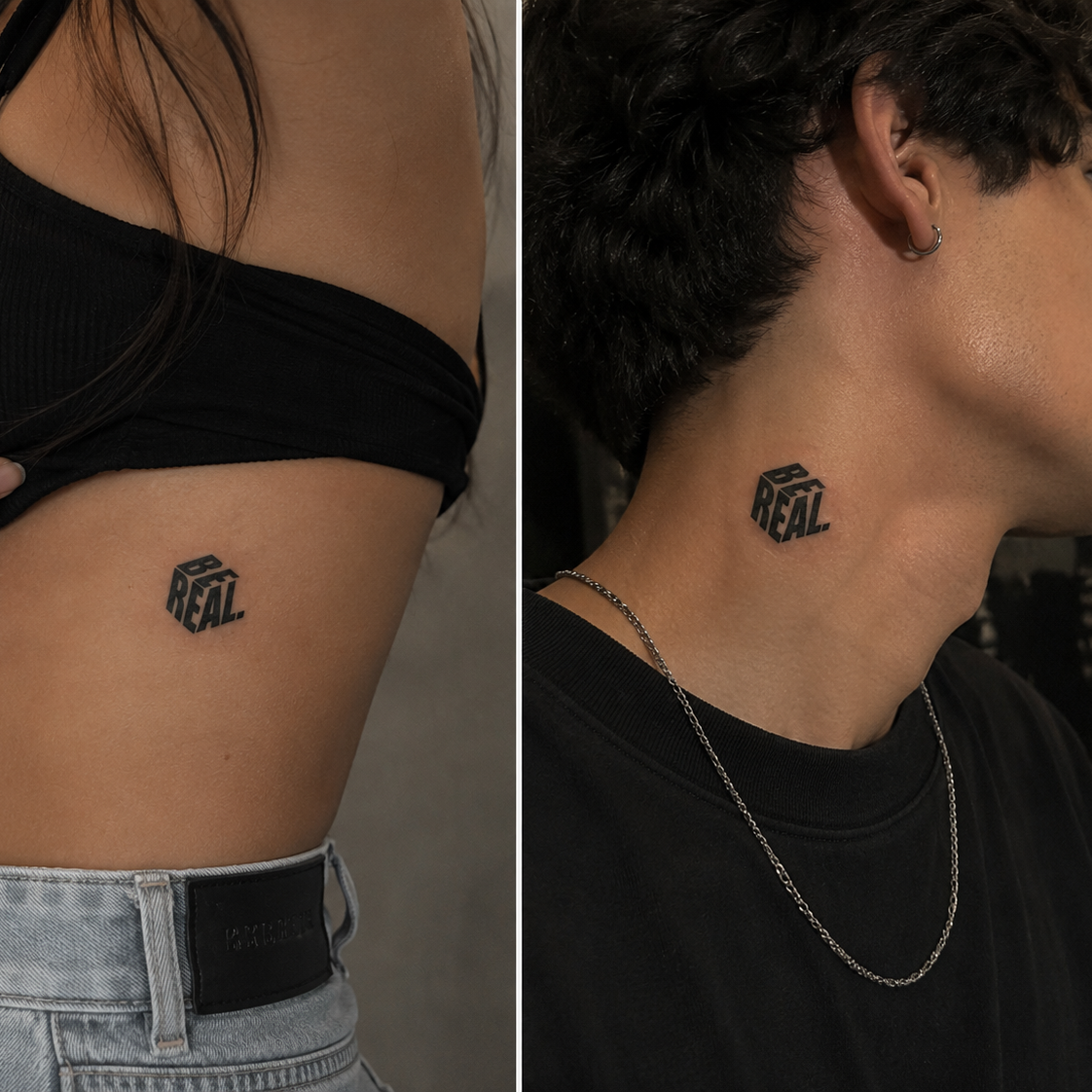 BeReal Unisex Tattoo