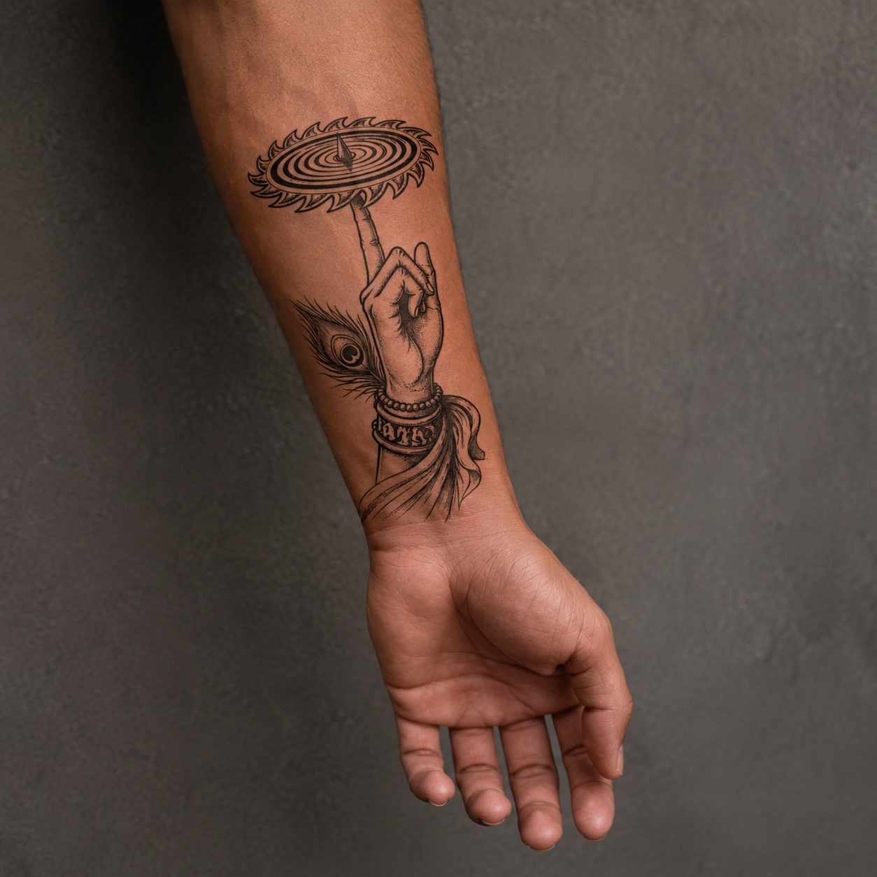 Sudarshan Chakra Tattoo