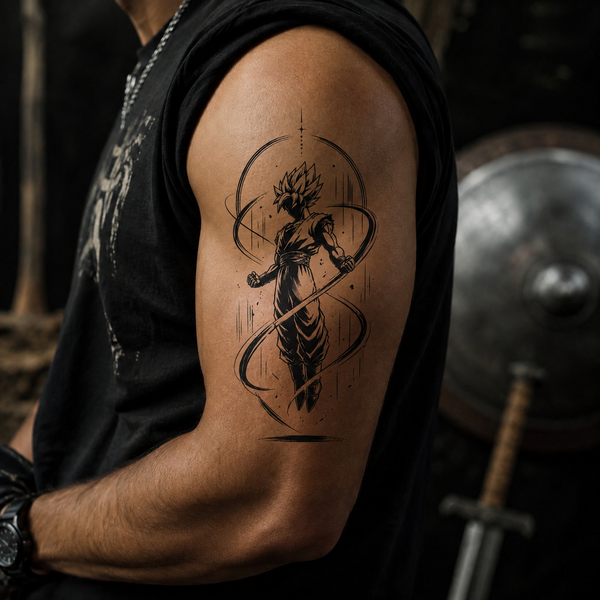 Super Saiyan Tattoo Men's Favorite
